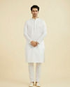 Manyavar Men Ethereal White Kurta Pajama