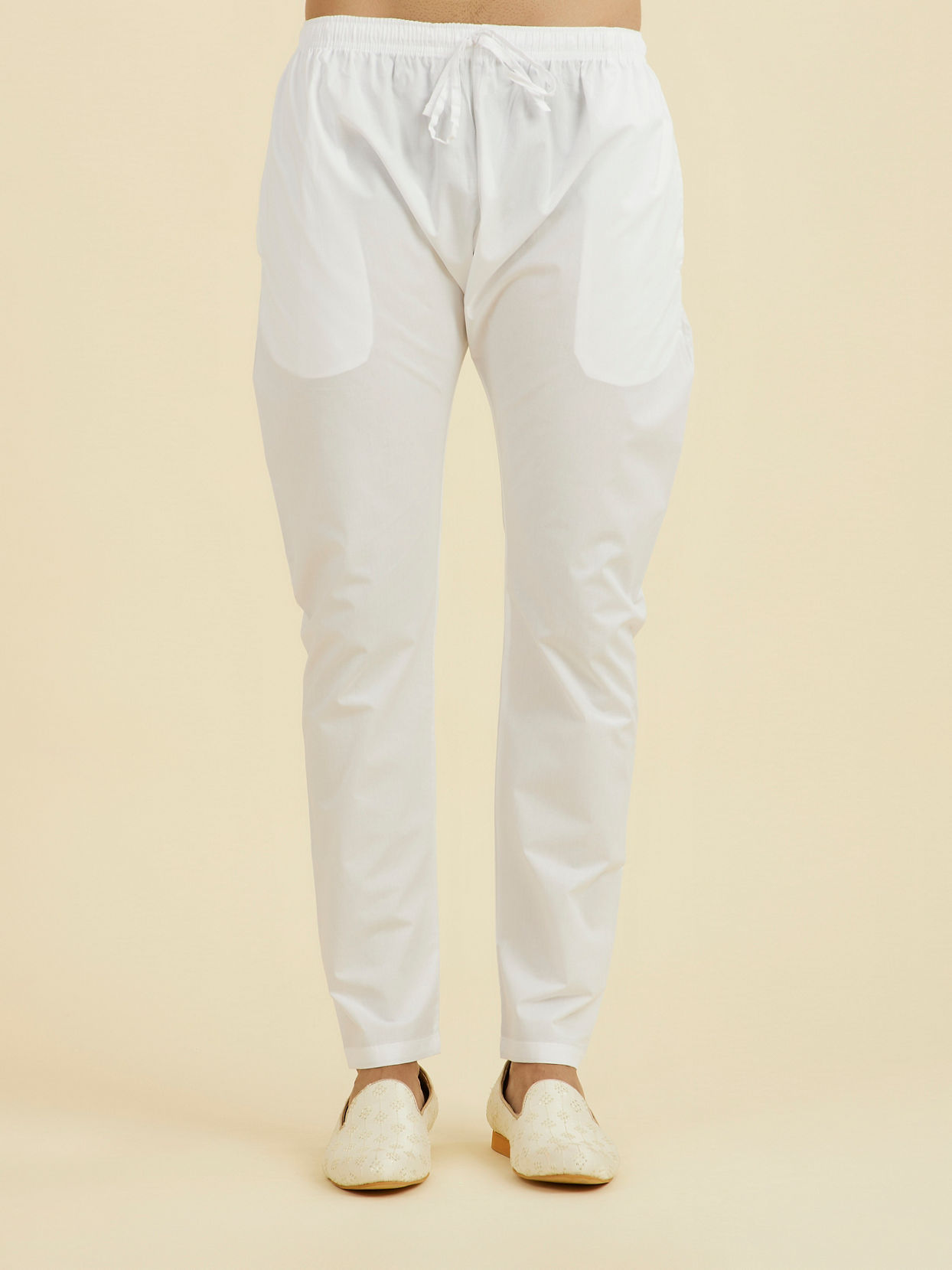 Manyavar Men Ethereal White Kurta Pajama