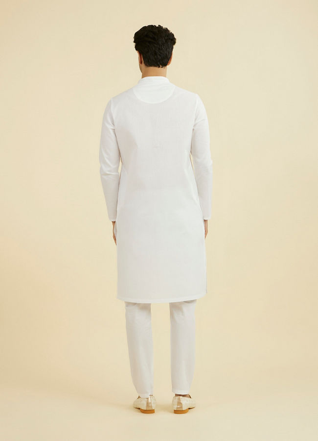 Manyavar Men Ethereal White Kurta Pajama