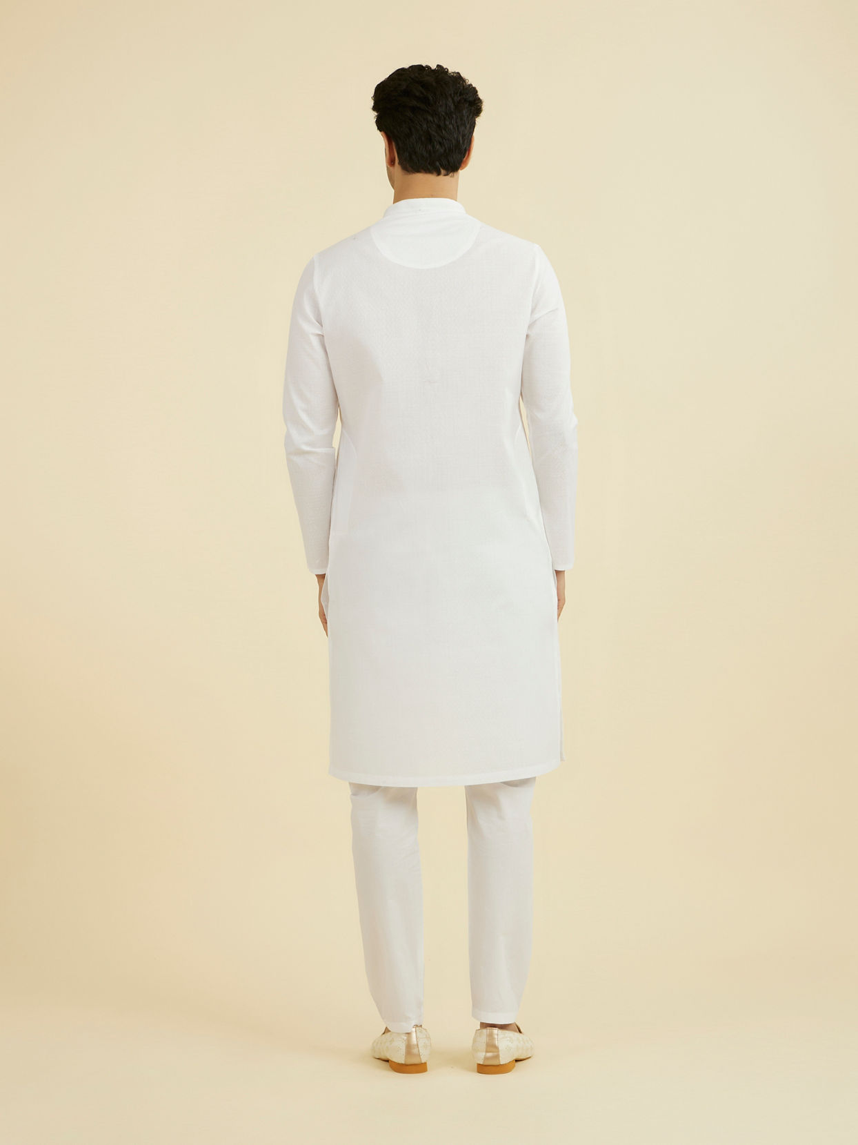 Manyavar Men Ethereal White Kurta Pajama
