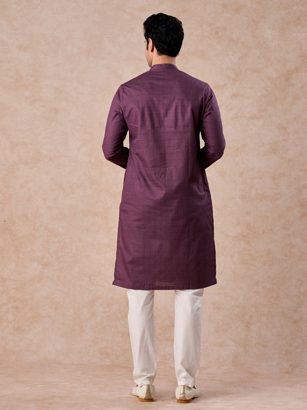 Manyavar Men Royal Purple Charm Kurta Pajama
