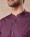 Manyavar Men Royal Purple Charm Kurta Pajama