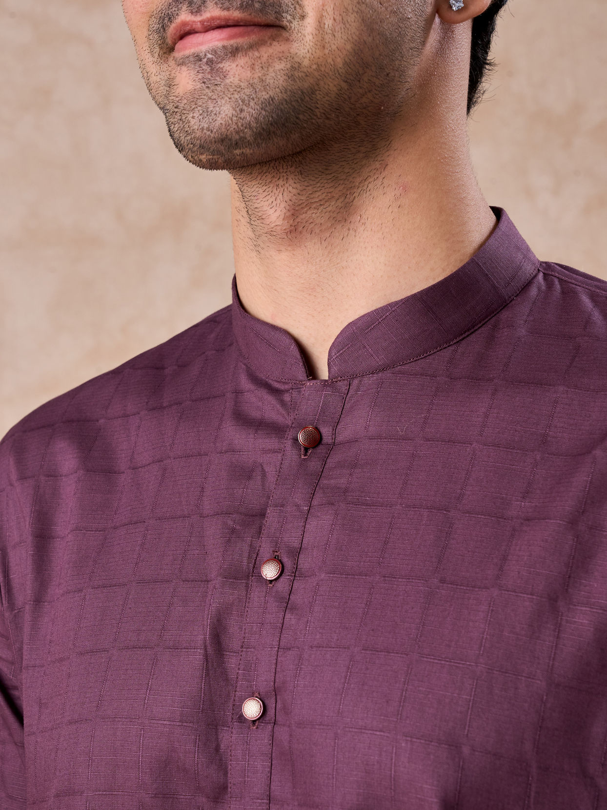 Manyavar Men Royal Purple Charm Kurta Pajama