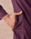 Manyavar Men Royal Purple Charm Kurta Pajama