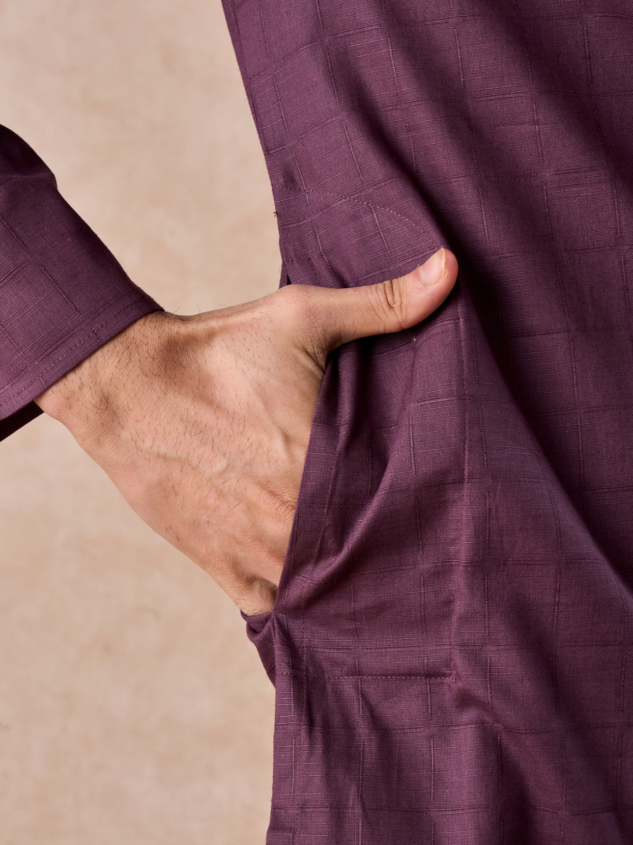 Manyavar Men Royal Purple Charm Kurta Pajama