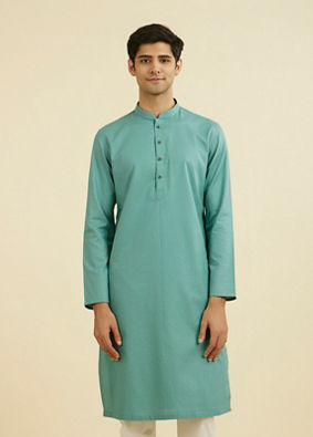 Manyavar Men Aqua Elegance Kurta Pajama