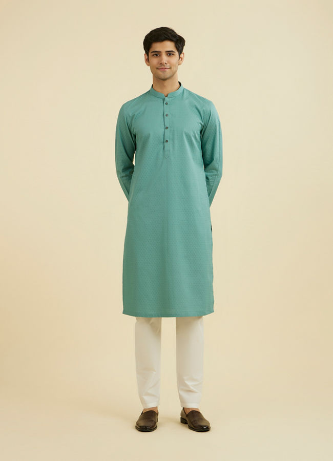 Manyavar Men Aqua Elegance Kurta Pajama