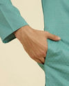 Manyavar Men Aqua Elegance Kurta Pajama