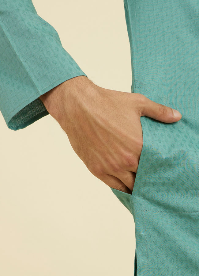 Manyavar Men Aqua Elegance Kurta Pajama