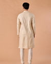 Manyavar Men Beige Elegance Kurta Pajama