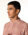 Manyavar Men Dusty Pink Kurta Pajama
