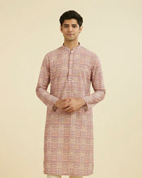 Manyavar Men Dusty Pink Kurta Pajama