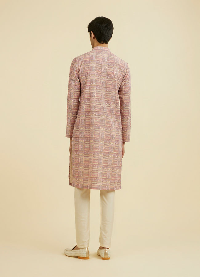 Manyavar Men Dusty Pink Kurta Pajama