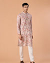 Manyavar Men Beige Elegance Kurta Pajama