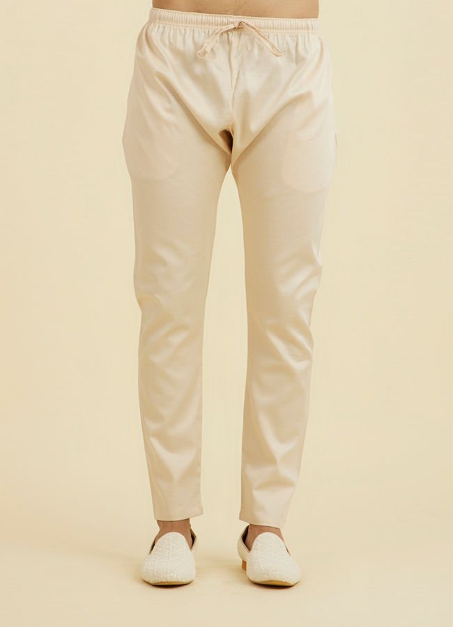 Manyavar Men Peach Elegance Kurta Pajama