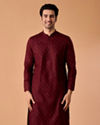 Maroon Majesty Kurta Pajama