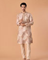 Manyavar Men Beige Splendor Kurta Pajama