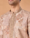 Manyavar Men Beige Splendor Kurta Pajama