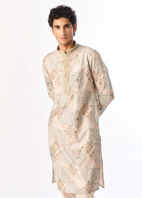 Manyavar Men Splendid Green Kurta Pajama