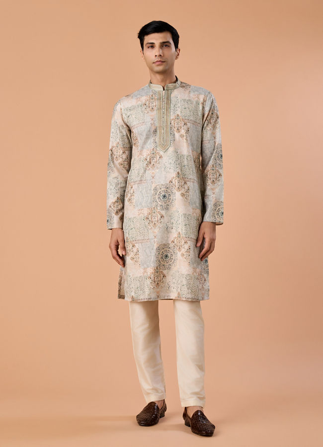 Manyavar Men Splendid Green Kurta Pajama