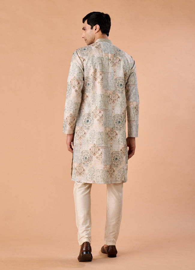 Manyavar Men Splendid Green Kurta Pajama