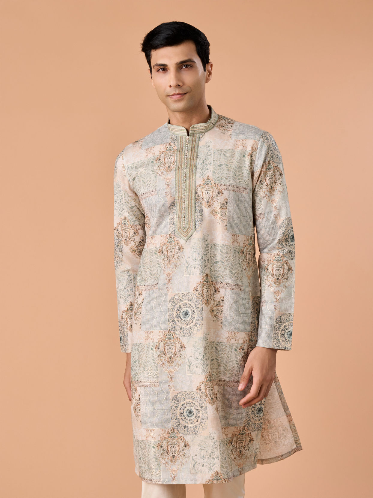 Manyavar Men Splendid Green Kurta Pajama