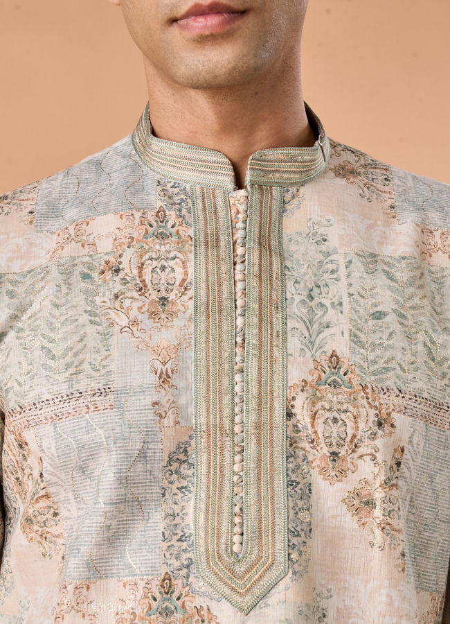 Manyavar Men Splendid Green Kurta Pajama