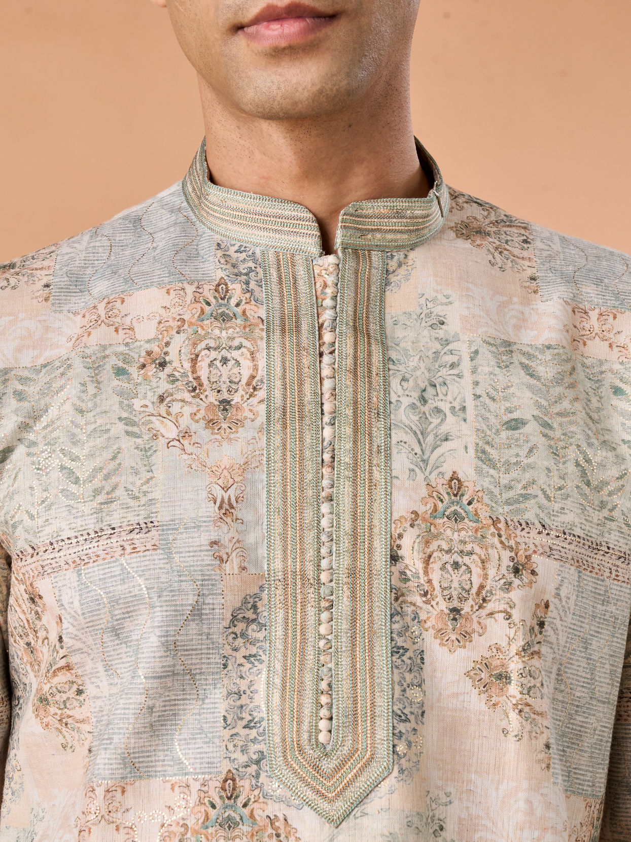Manyavar Men Splendid Green Kurta Pajama
