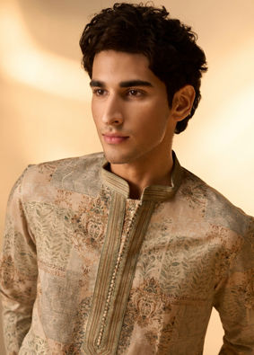 Manyavar Men Splendid Green Kurta Pajama