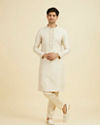 Manyavar Men Royal Beige Kurta Pajama