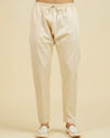 Manyavar Men Royal Beige Kurta Pajama