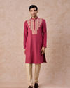 Manyavar Men Coral Festive Kurta Pajama