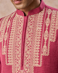 Manyavar Men Coral Festive Kurta Pajama