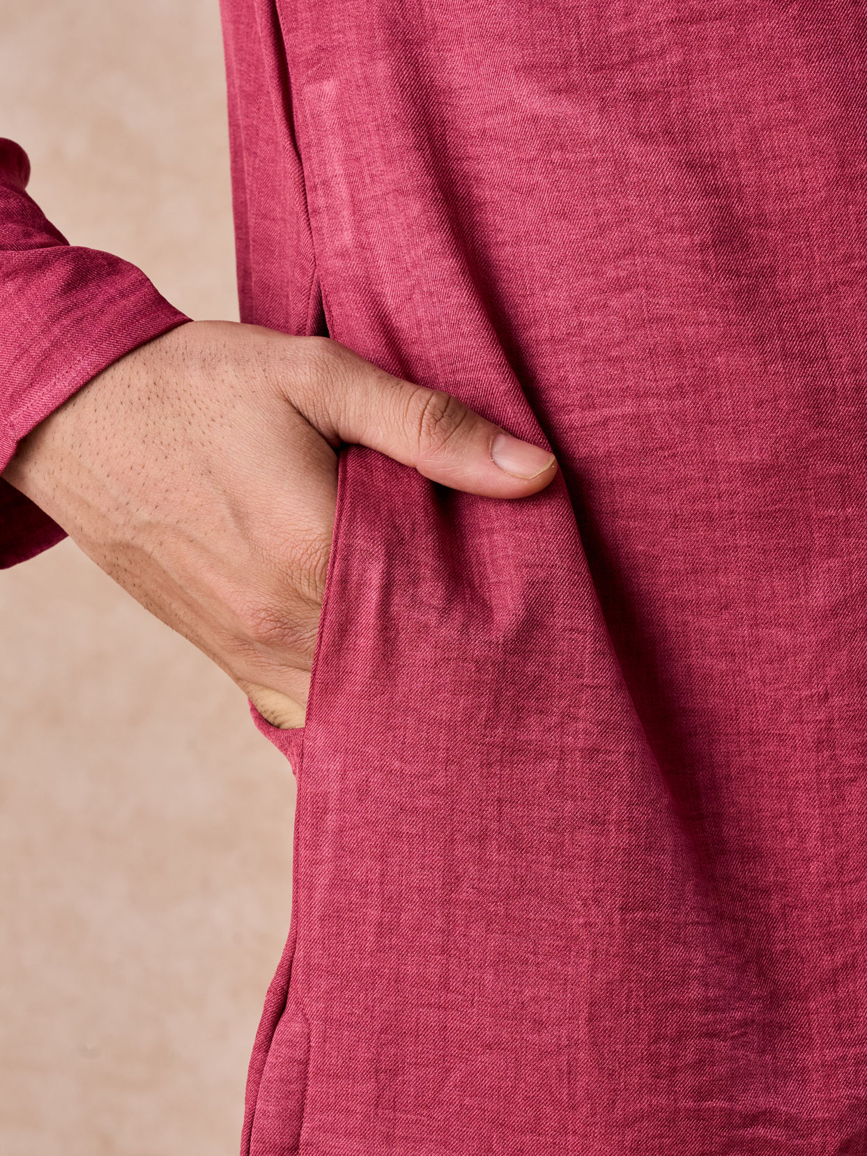 Manyavar Men Coral Festive Kurta Pajama