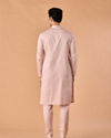 Manyavar Men Dusty Pink Kurta Pajama Elegance