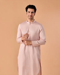 Manyavar Men Dusty Pink Kurta Pajama Elegance