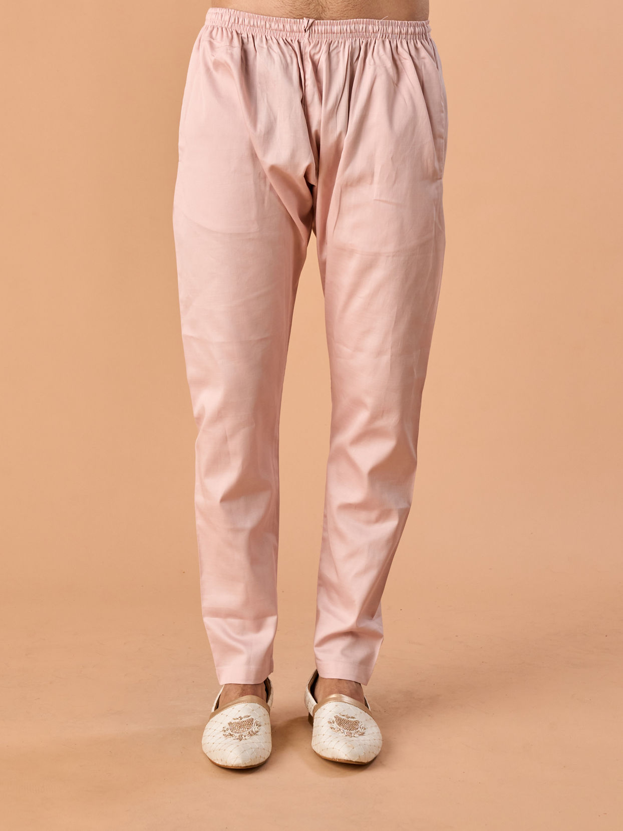 Manyavar Men Dusty Pink Kurta Pajama Elegance