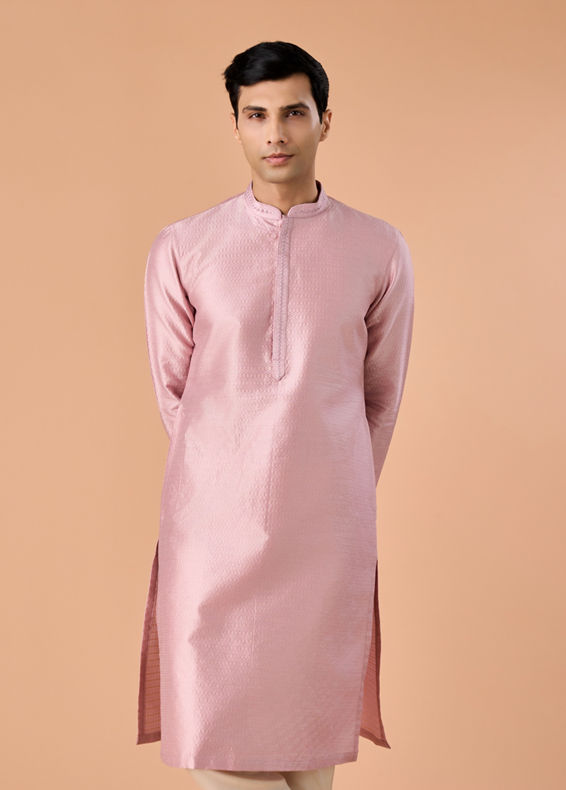 Manyavar Men Regal Pink Kurta Pajama