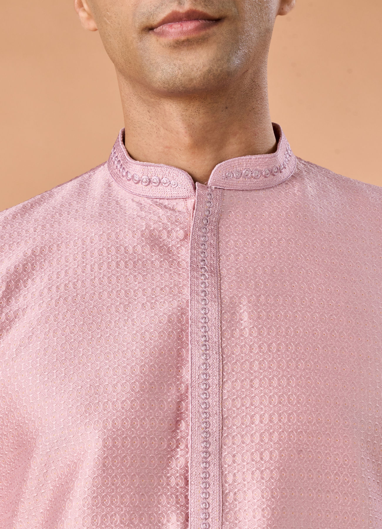 Manyavar Men Regal Pink Kurta Pajama