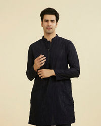 Manyavar Men Regal Blue Kurta Pant Set
