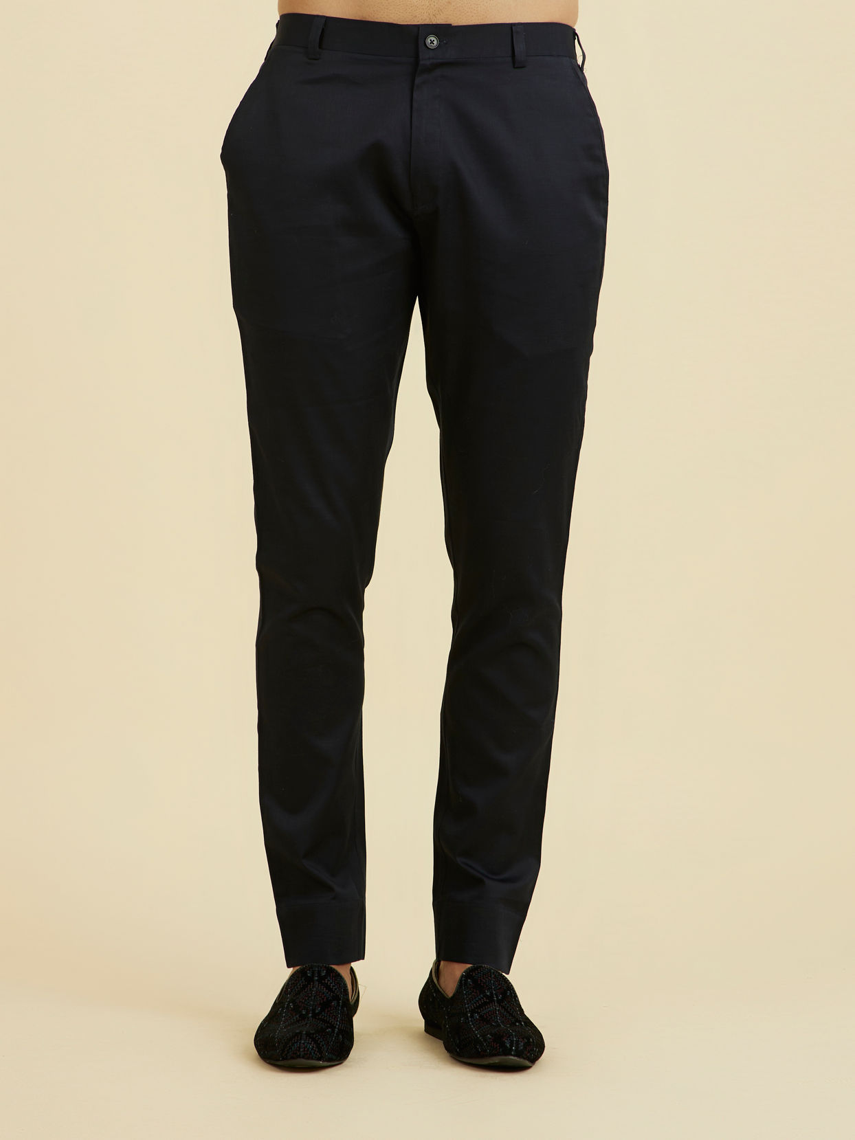 Manyavar Men Regal Blue Kurta Pant Set