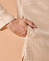 Manyavar Men Regal Fawn Brocade Kurta Pajama