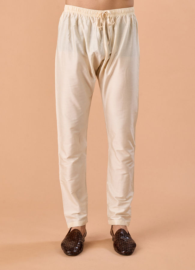 Manyavar Men Regal Fawn Brocade Kurta Pajama