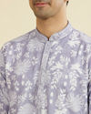 Manyavar Men Lilac Elegance Kurta Pajama