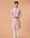 Manyavar Men Dusty Pink Elegance Kurta Pajama