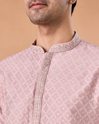 Manyavar Men Dusty Pink Elegance Kurta Pajama