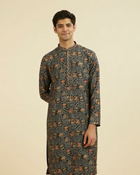 Manyavar Men Black Splendor Kurta Pajama