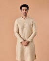 Beige Art Silk Elegance Kurta Pajama