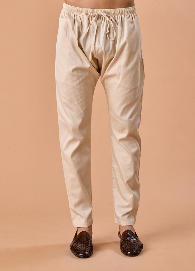 Manyavar Men Olive Green Majesty Kurta Pajama