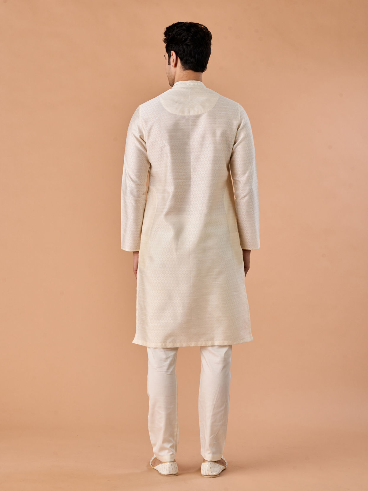 Manyavar Men Ethereal Cream Kurta Pajama
